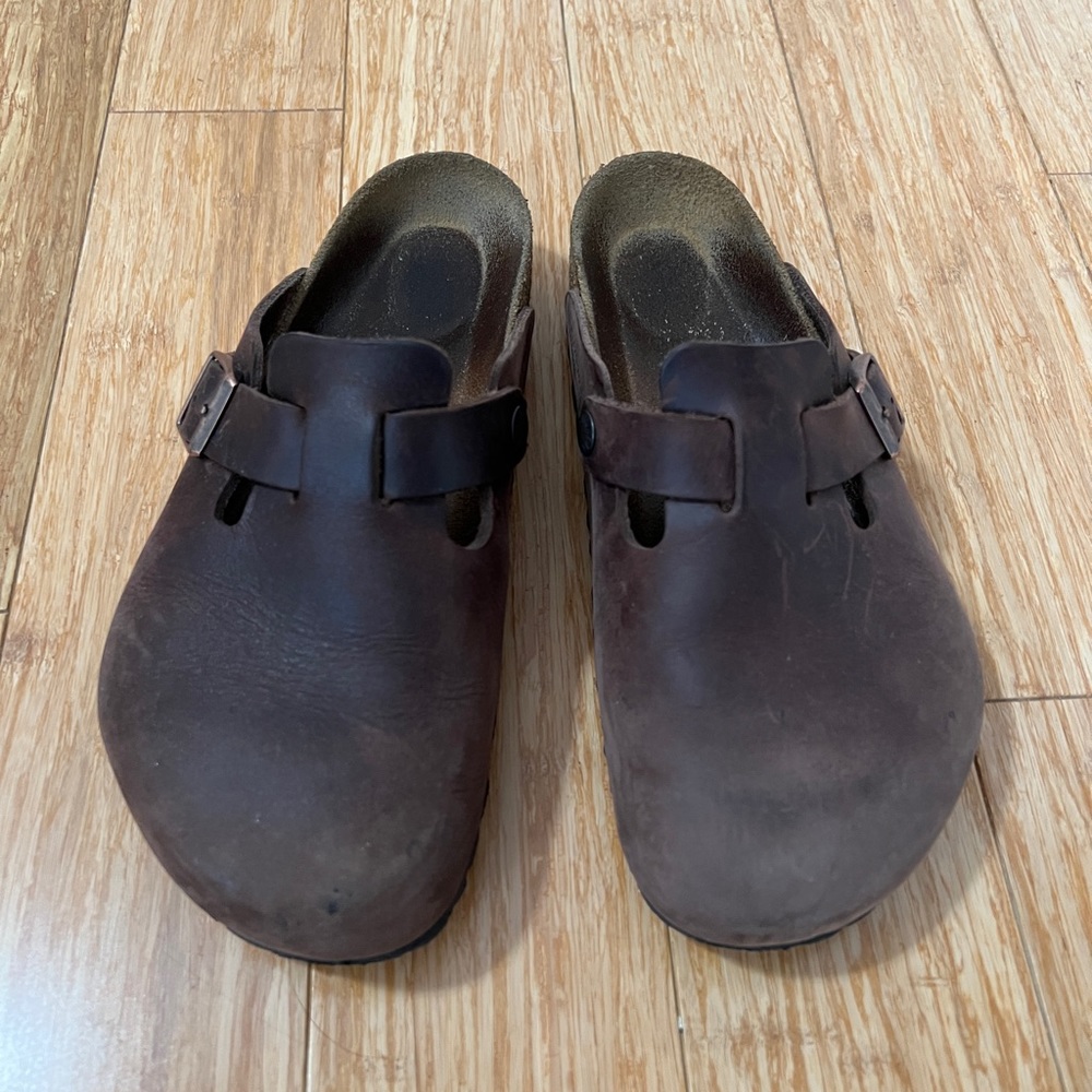 Boston Birkenstocks Soft Footbed Oiled Leather (Habana)